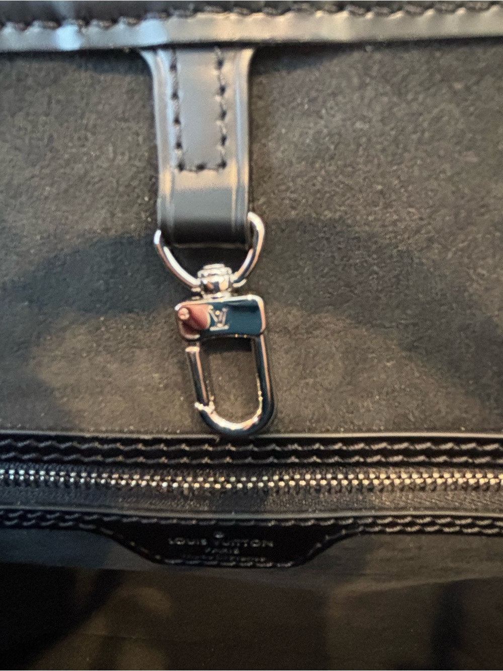 Louis Vuitton Black Epi Leather Neverfull with Brown/Black Monogram Pouch - Picture 6 of 13